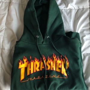 Forest Green Thrasher Hoodie